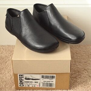 Camper Right Nina Ankle Boot - Black Leather